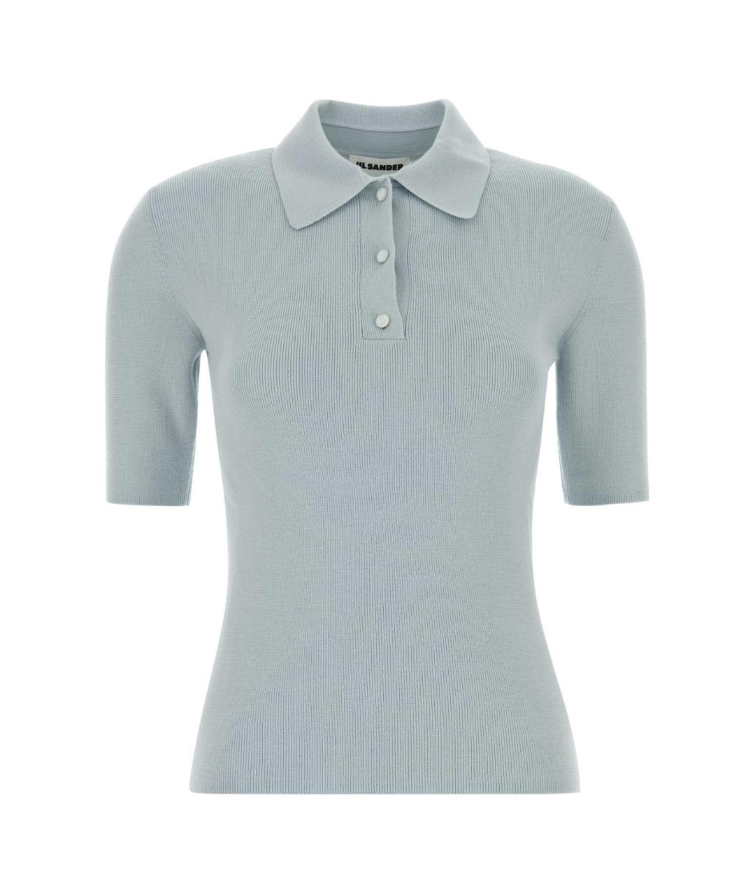 JIL SANDER Голубой шерстяной джемпер / свитер, фото 1
