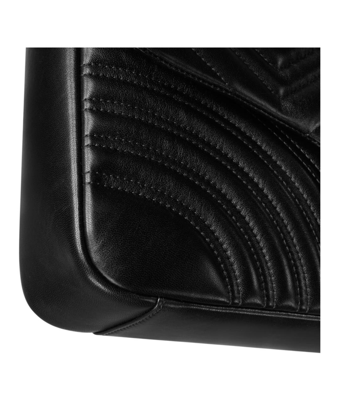 GUCCI Черная кожаная сумка через плечо, фото 7