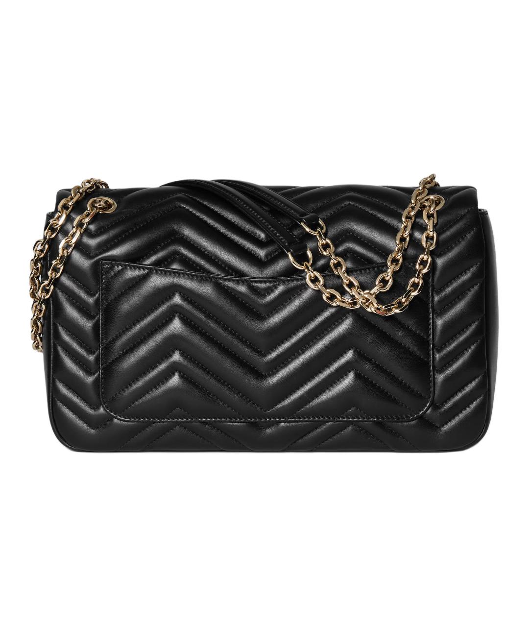 GUCCI Черная кожаная сумка через плечо, фото 4