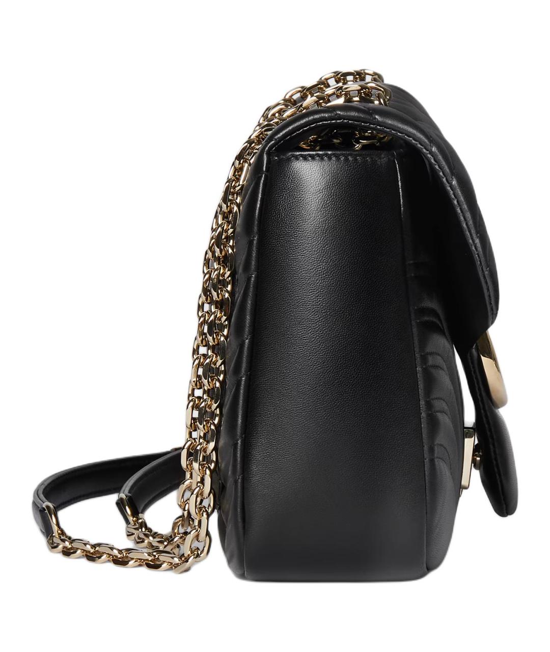 GUCCI Черная кожаная сумка через плечо, фото 3