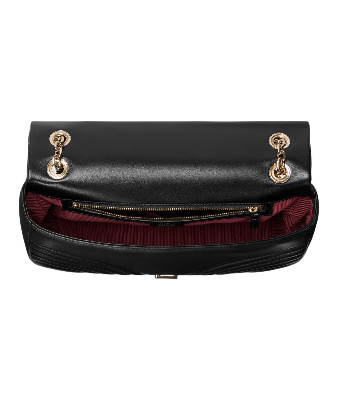 GUCCI Черная кожаная сумка через плечо, фото 5