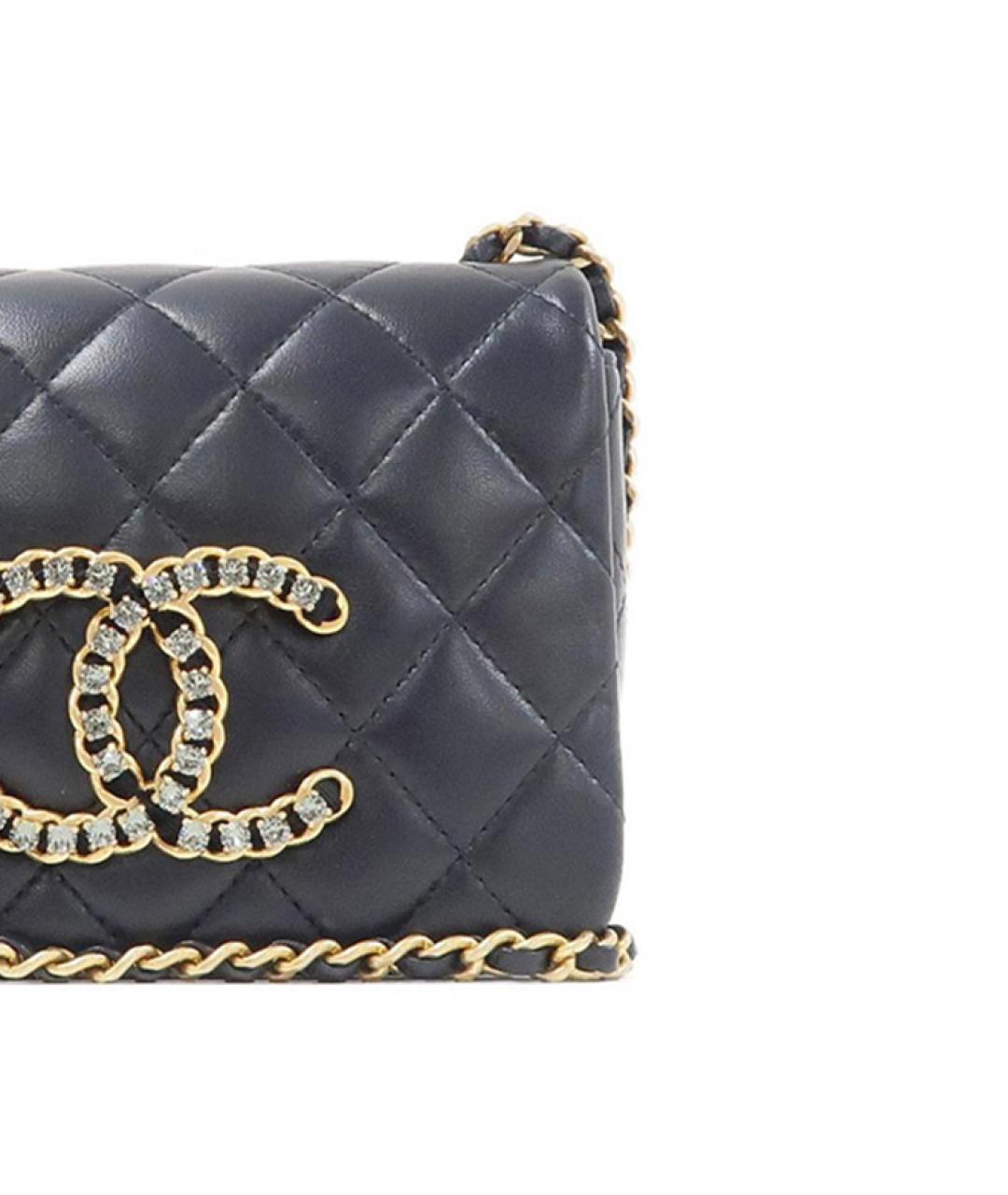 CHANEL Черная кожаная сумка через плечо, фото 2