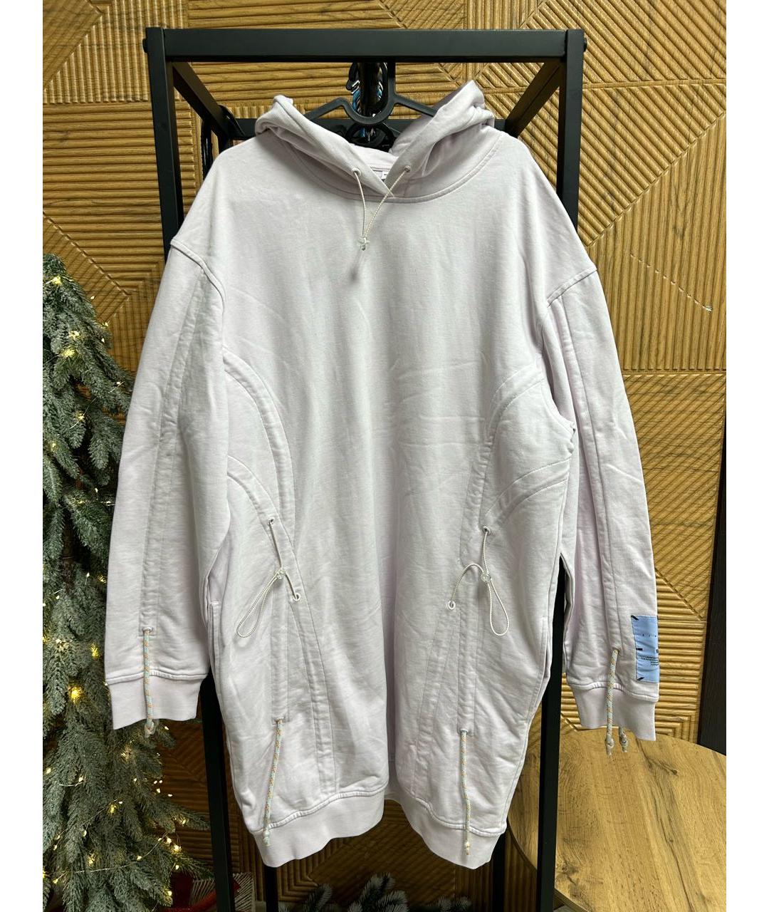 ALEXANDER MCQUEEN Розовое хлопковое повседневное платье, фото 7