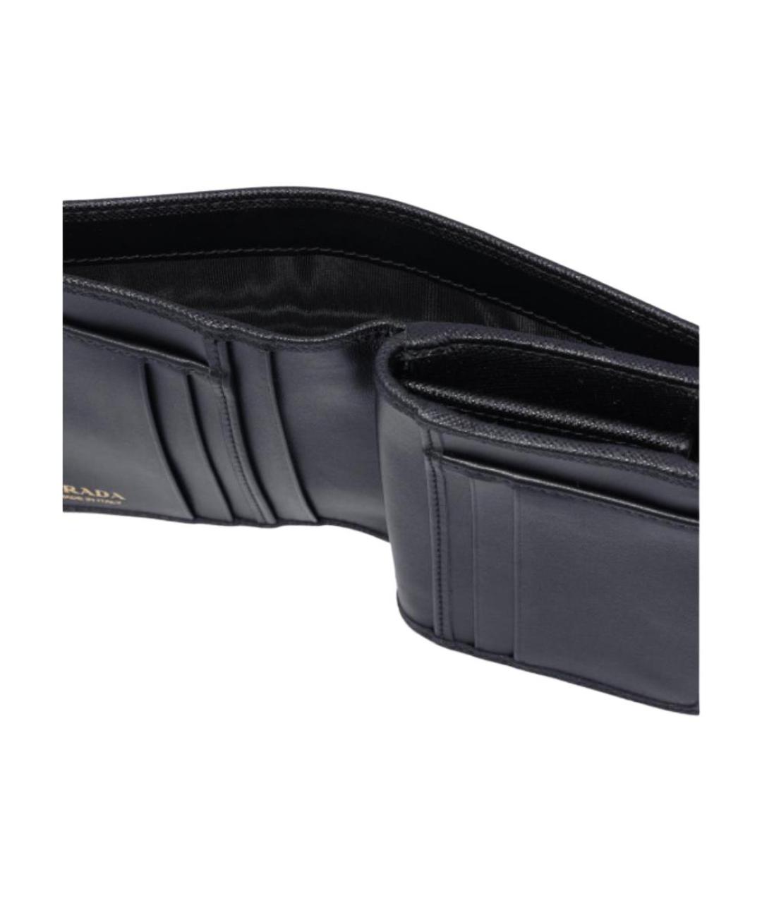 PRADA Черный кожаный кошелек, фото 5