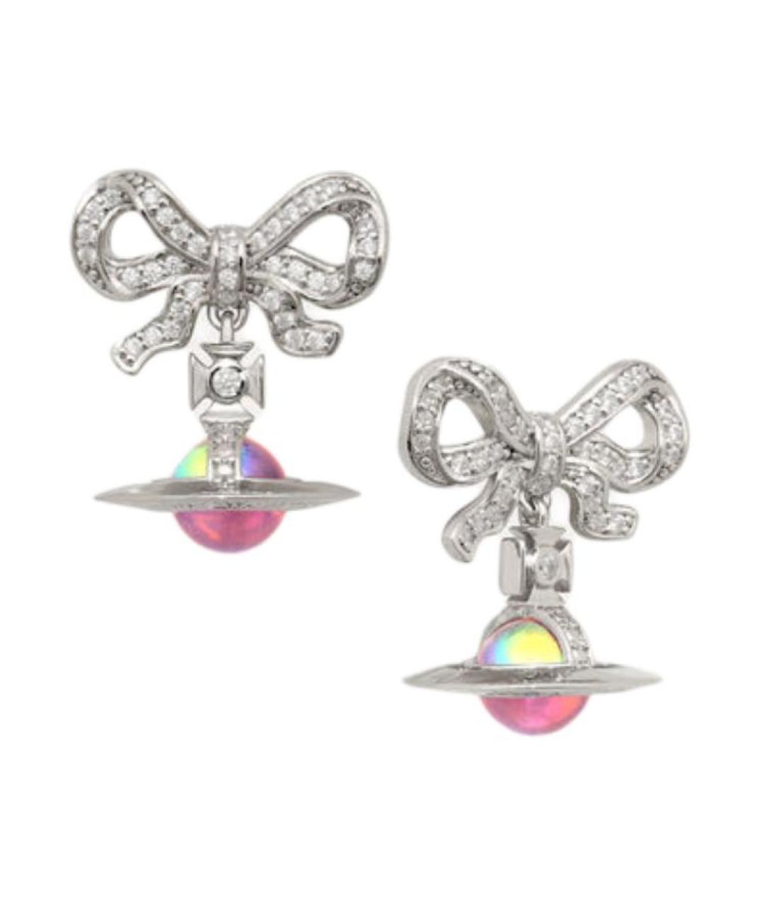 VIVIENNE WESTWOOD Серебряные металлические серьги, фото 2