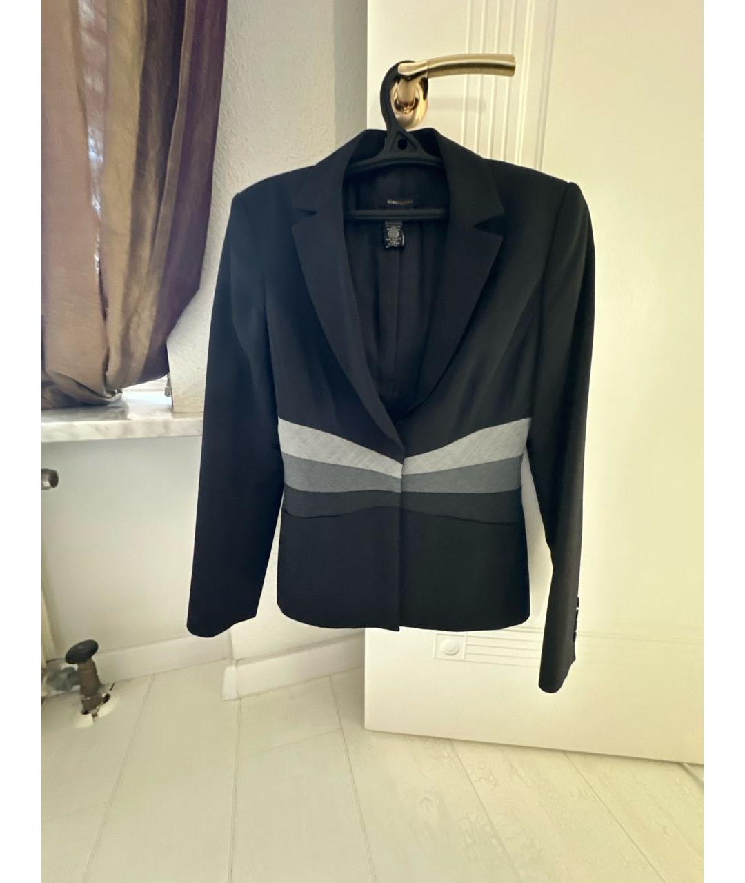 BCBG MAXAZRIA Черный шерстяной костюм с брюками, фото 5