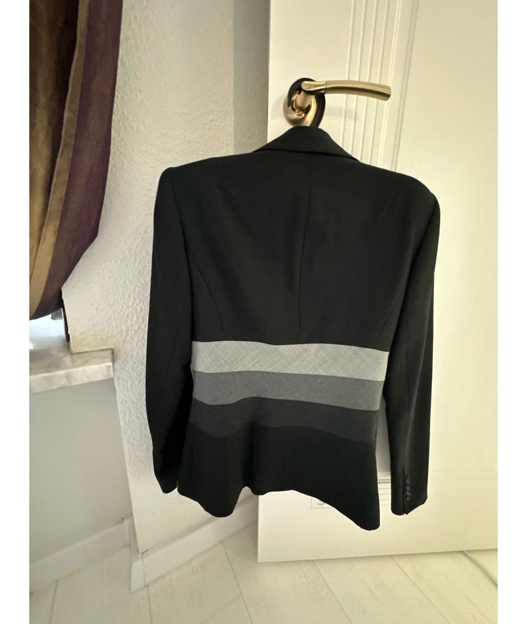 BCBG MAXAZRIA Черный шерстяной костюм с брюками, фото 4