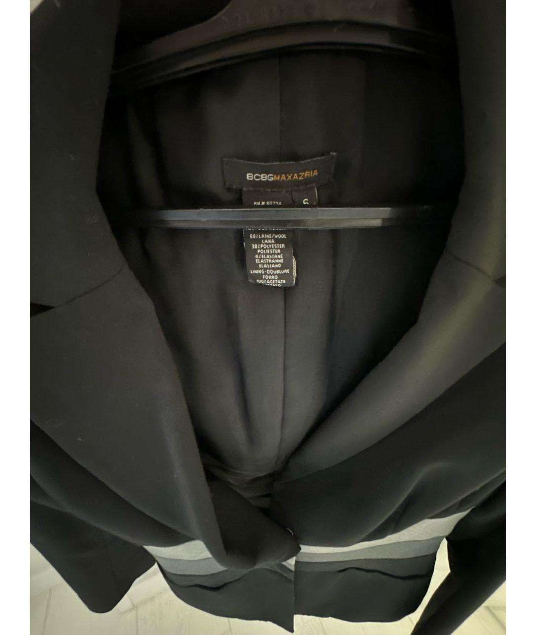 BCBG MAXAZRIA Черный шерстяной костюм с брюками, фото 3