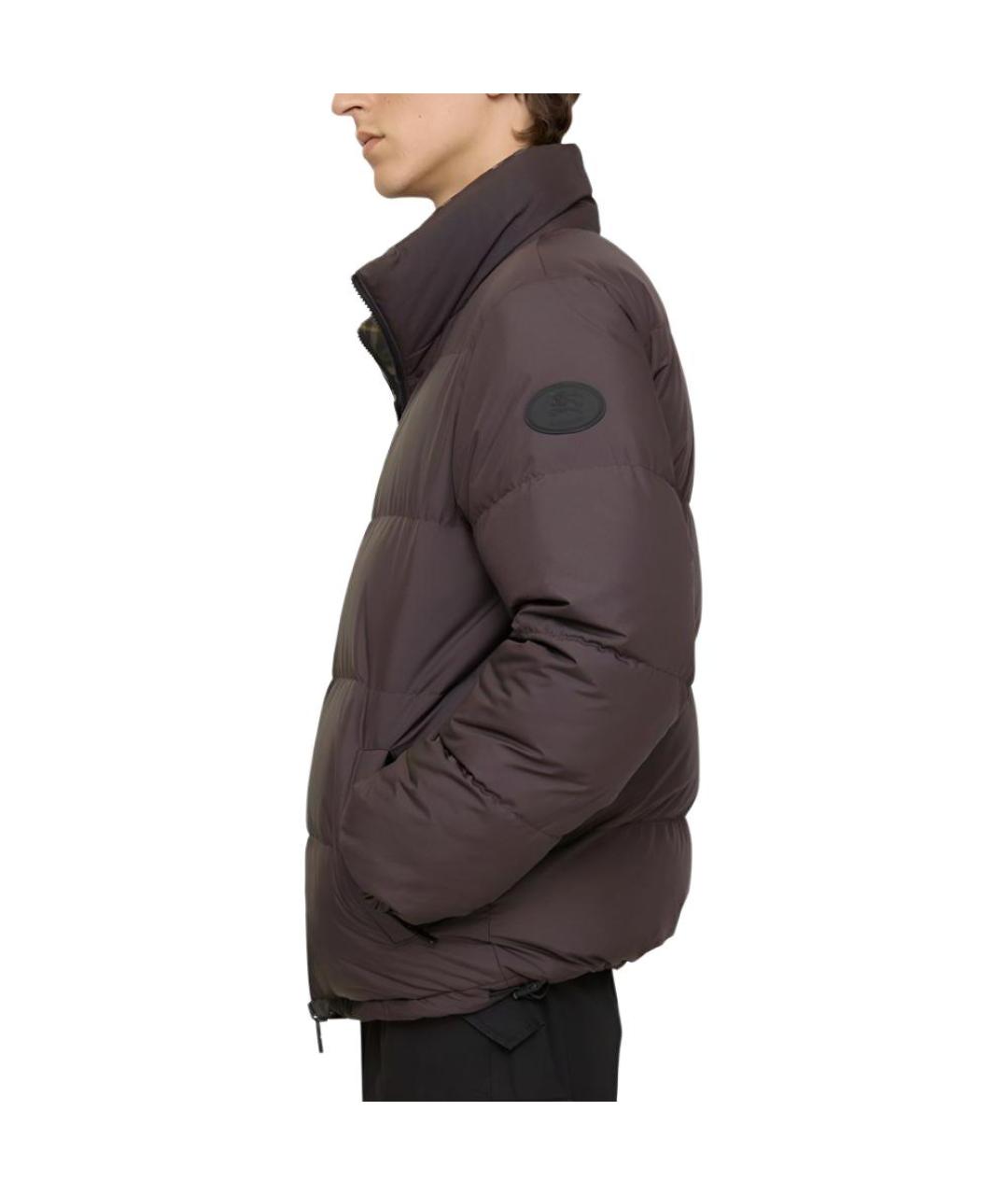 BURBERRY Коричневый пуховик, фото 4