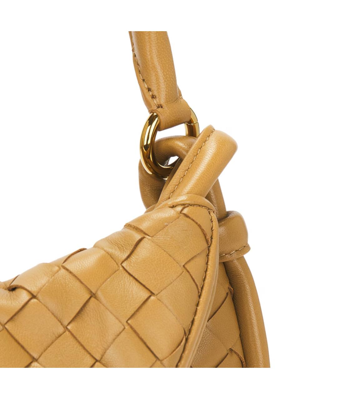 BOTTEGA VENETA Коричневая кожаная сумка через плечо, фото 6