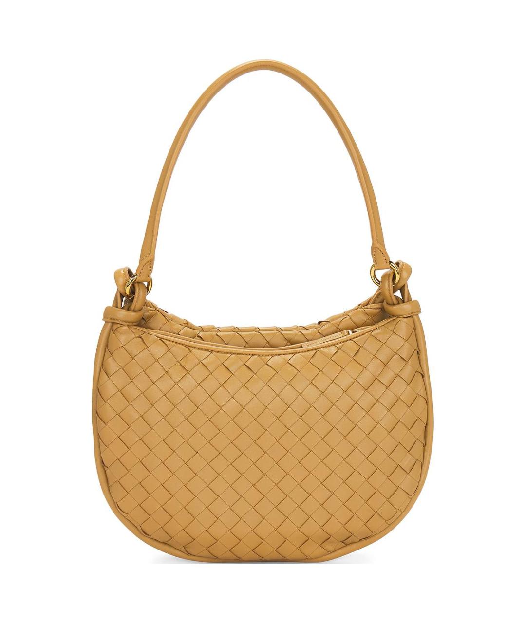 BOTTEGA VENETA Коричневая кожаная сумка через плечо, фото 3