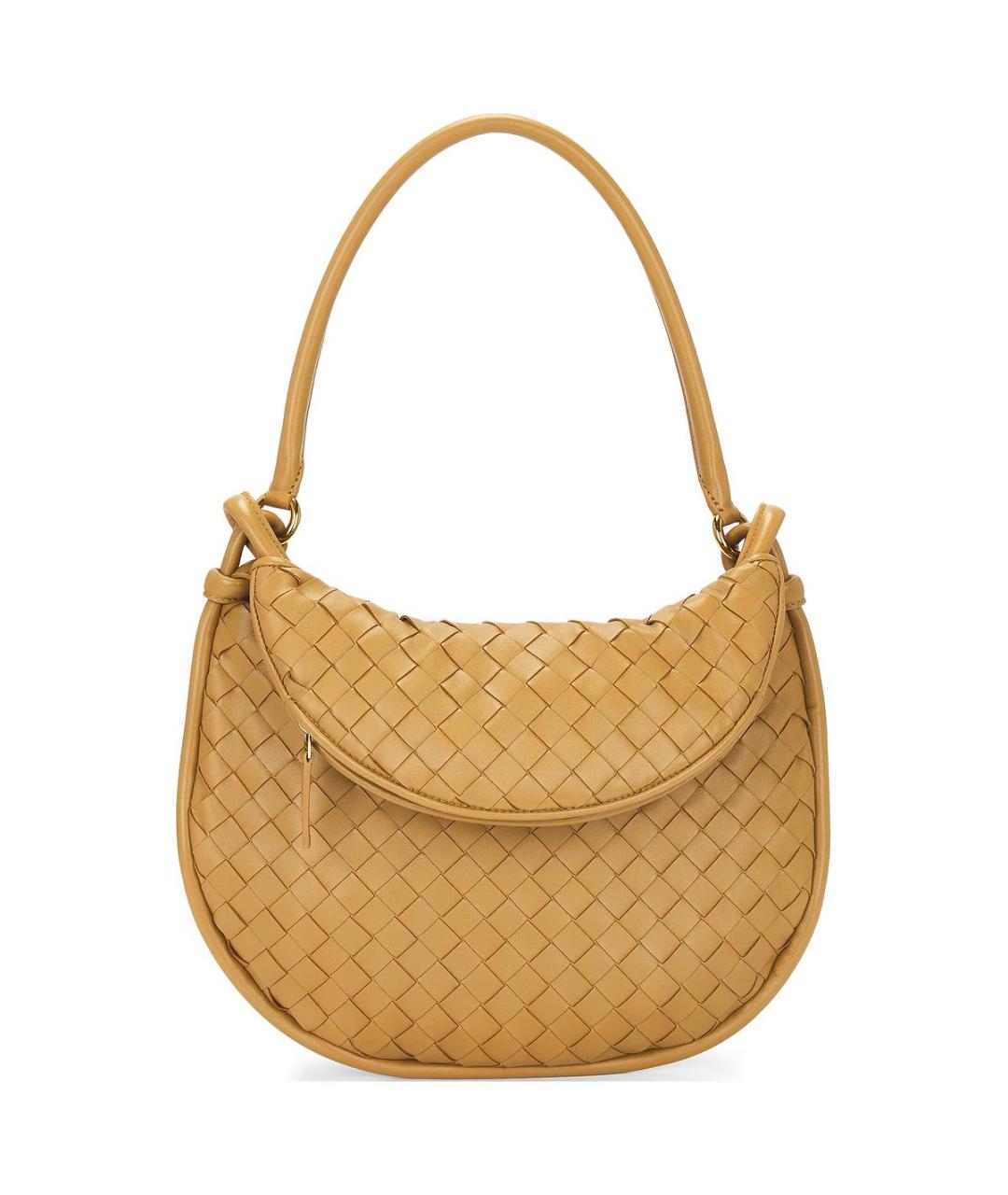 BOTTEGA VENETA Коричневая кожаная сумка через плечо, фото 1