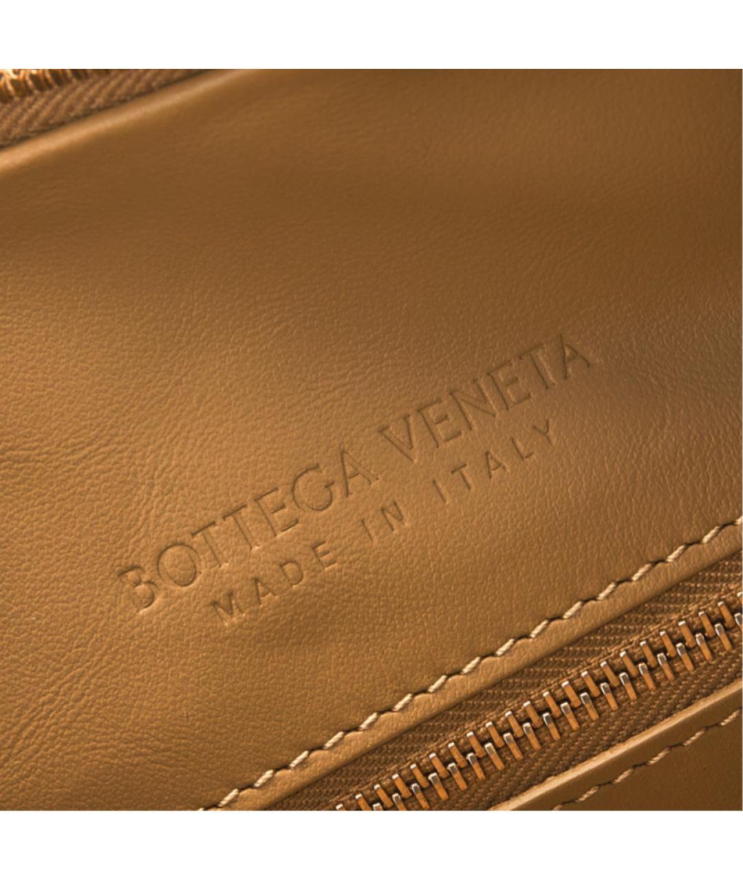 BOTTEGA VENETA Коричневая кожаная сумка через плечо, фото 7