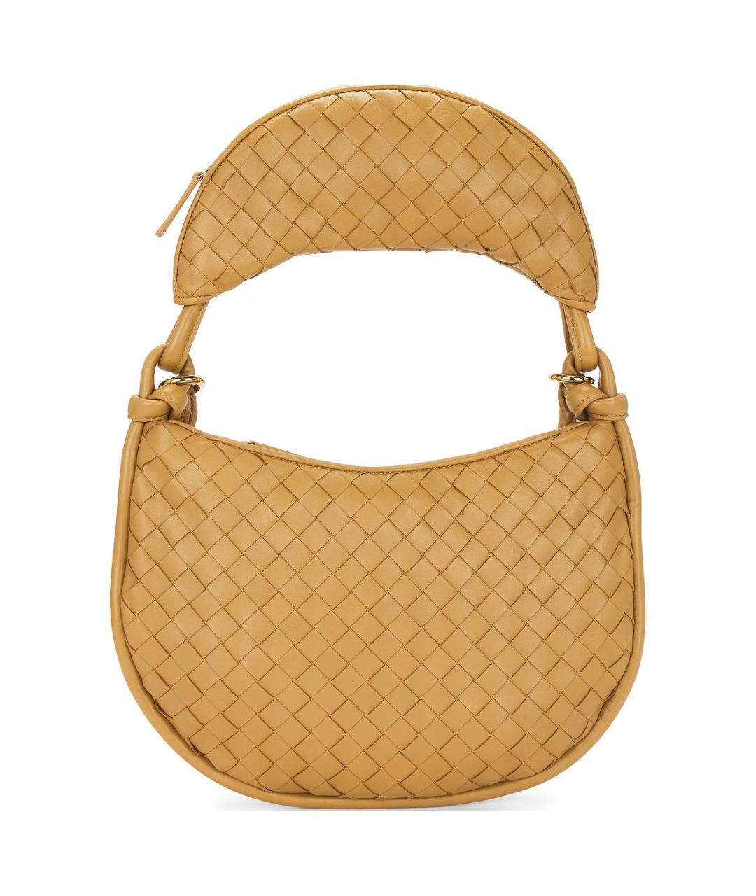 BOTTEGA VENETA Коричневая кожаная сумка через плечо, фото 5