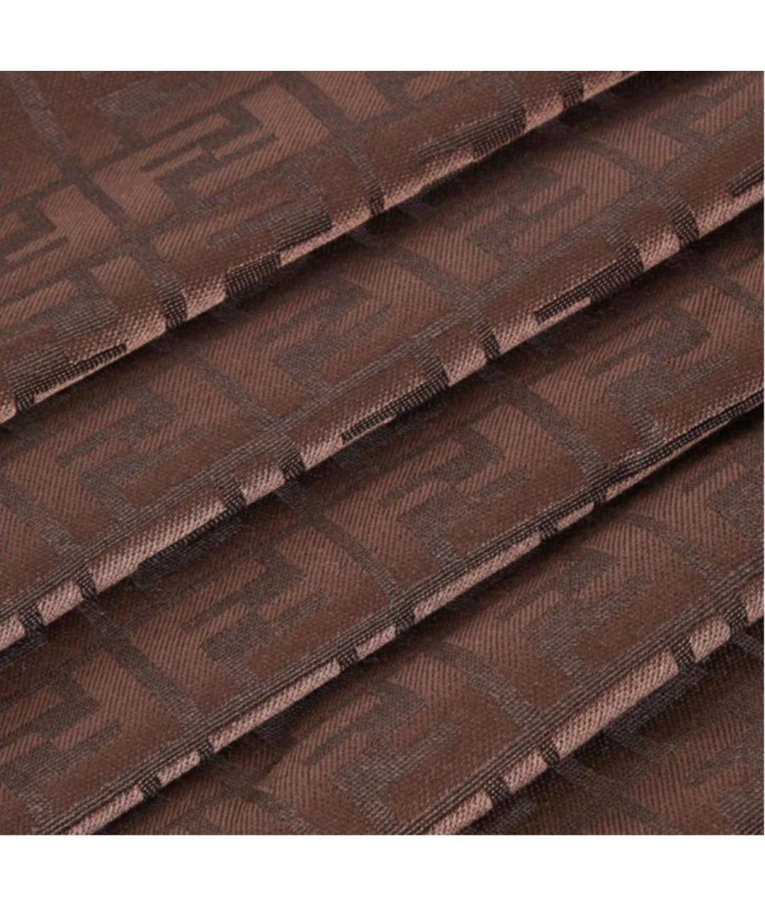 FENDI Коричневый платок, фото 2