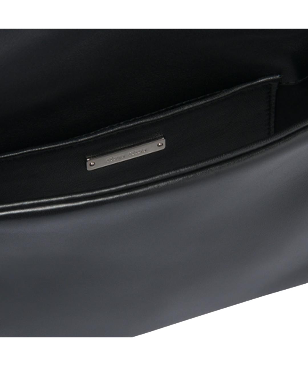 MIU MIU Черная кожаная сумка через плечо, фото 4