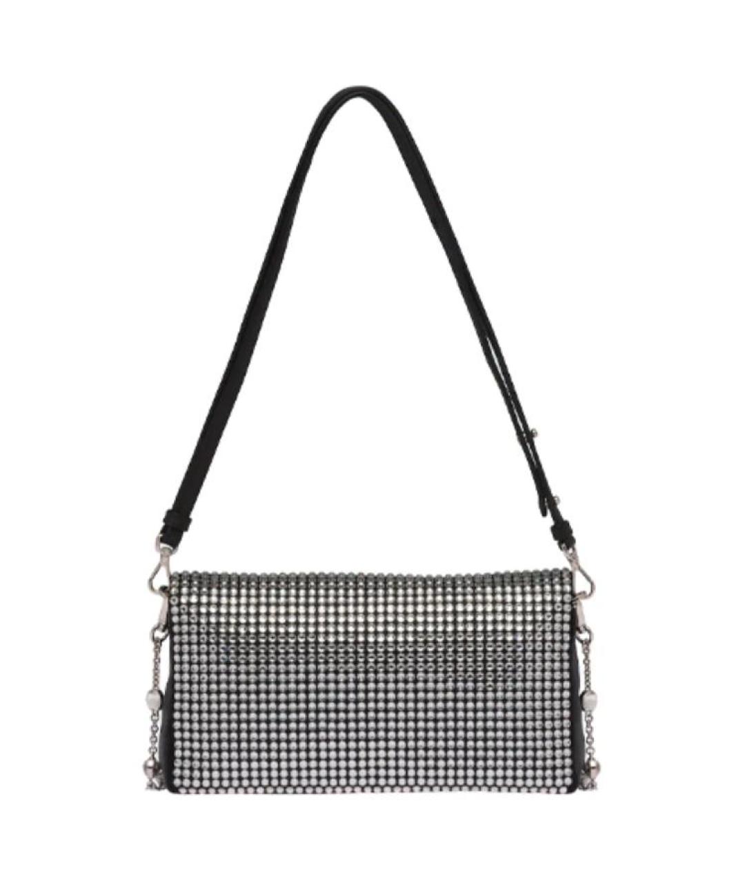 MIU MIU Черная кожаная сумка через плечо, фото 3