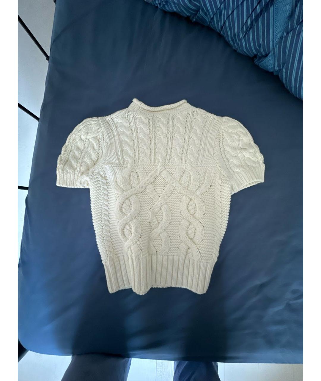 RALPH LAUREN Белый хлопковый джемпер / свитер, фото 2