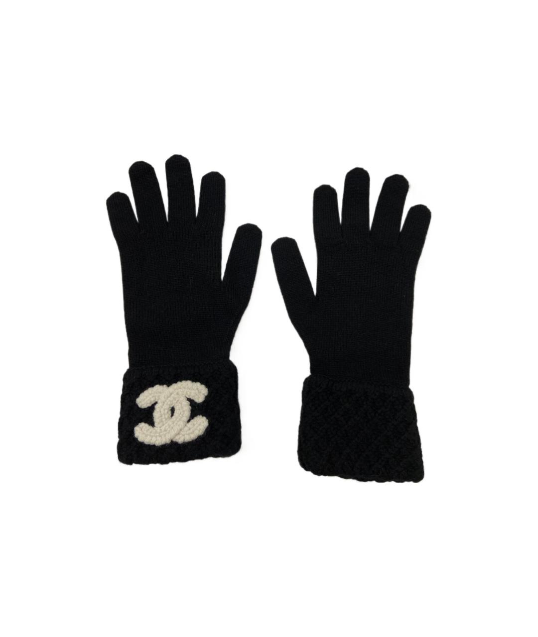 CHANEL Черные перчатки, фото 3