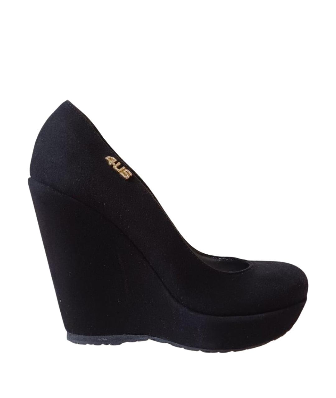 CESARE PACIOTTI Черные замшевые туфли, фото 1