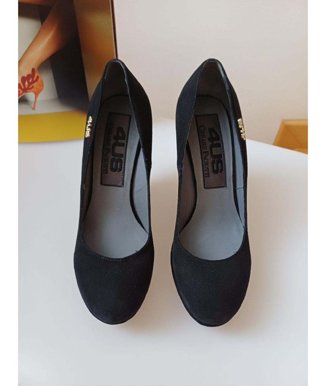 CESARE PACIOTTI Черные замшевые туфли, фото 6