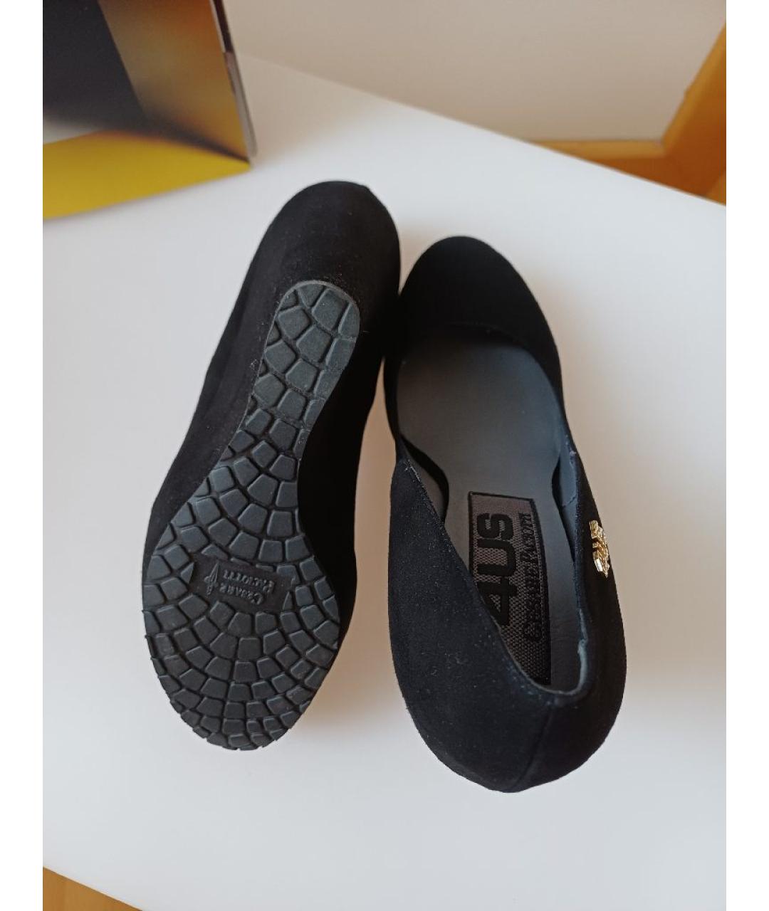 CESARE PACIOTTI Черные замшевые туфли, фото 8