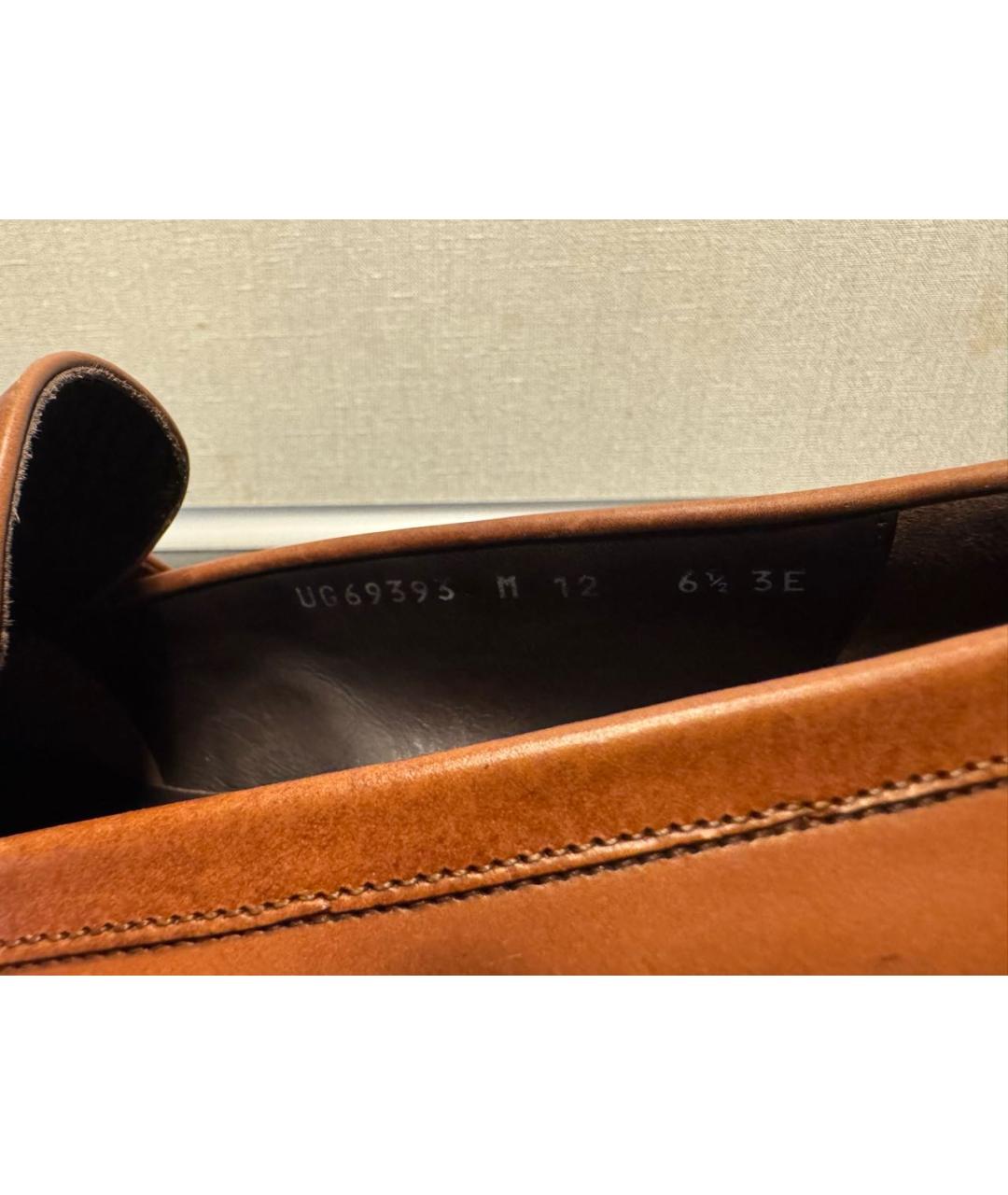 FERRAGAMO Коричневые кожаные лоферы, фото 3