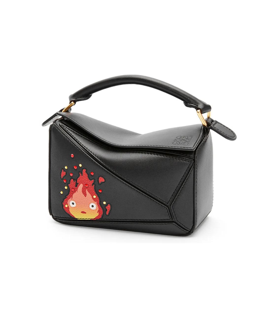 LOEWE Черная кожаная сумка через плечо, фото 1