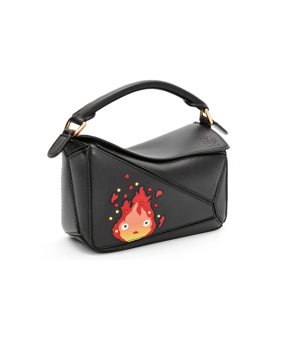 LOEWE Черная кожаная сумка через плечо, фото 2