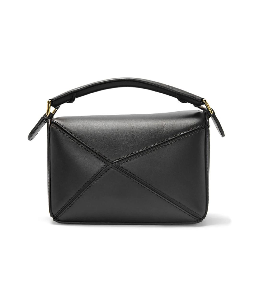 LOEWE Черная кожаная сумка через плечо, фото 4