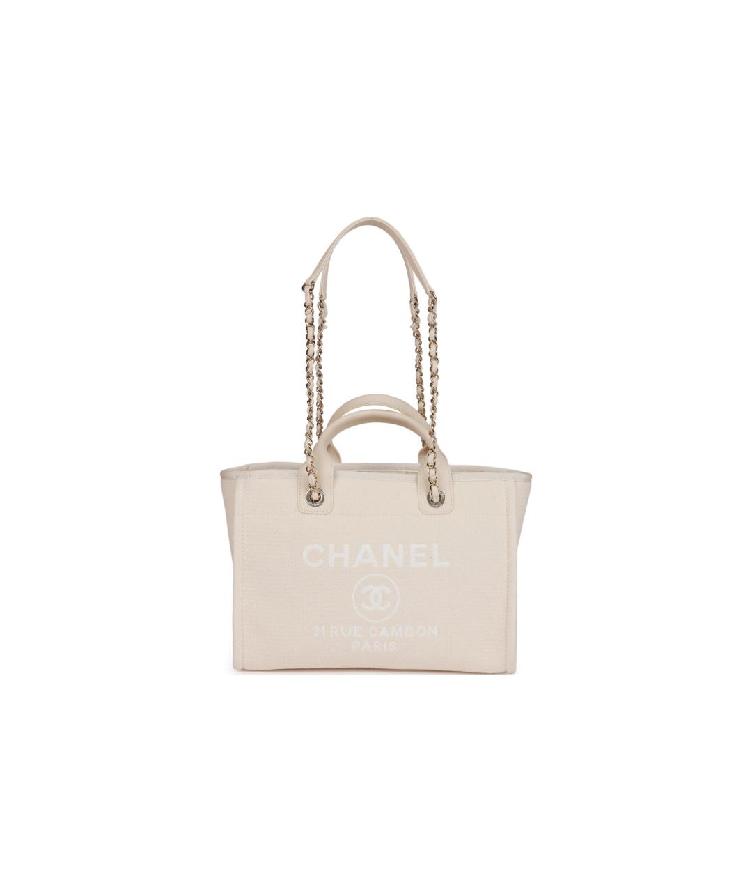 CHANEL Белая сумка через плечо, фото 7