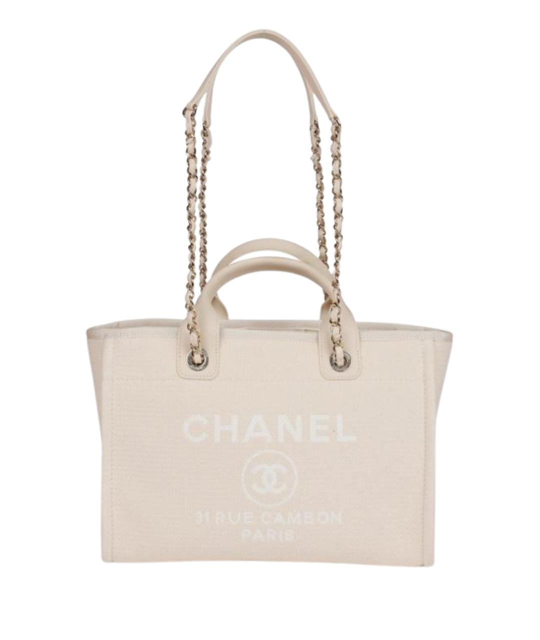 CHANEL Белая сумка через плечо, фото 1