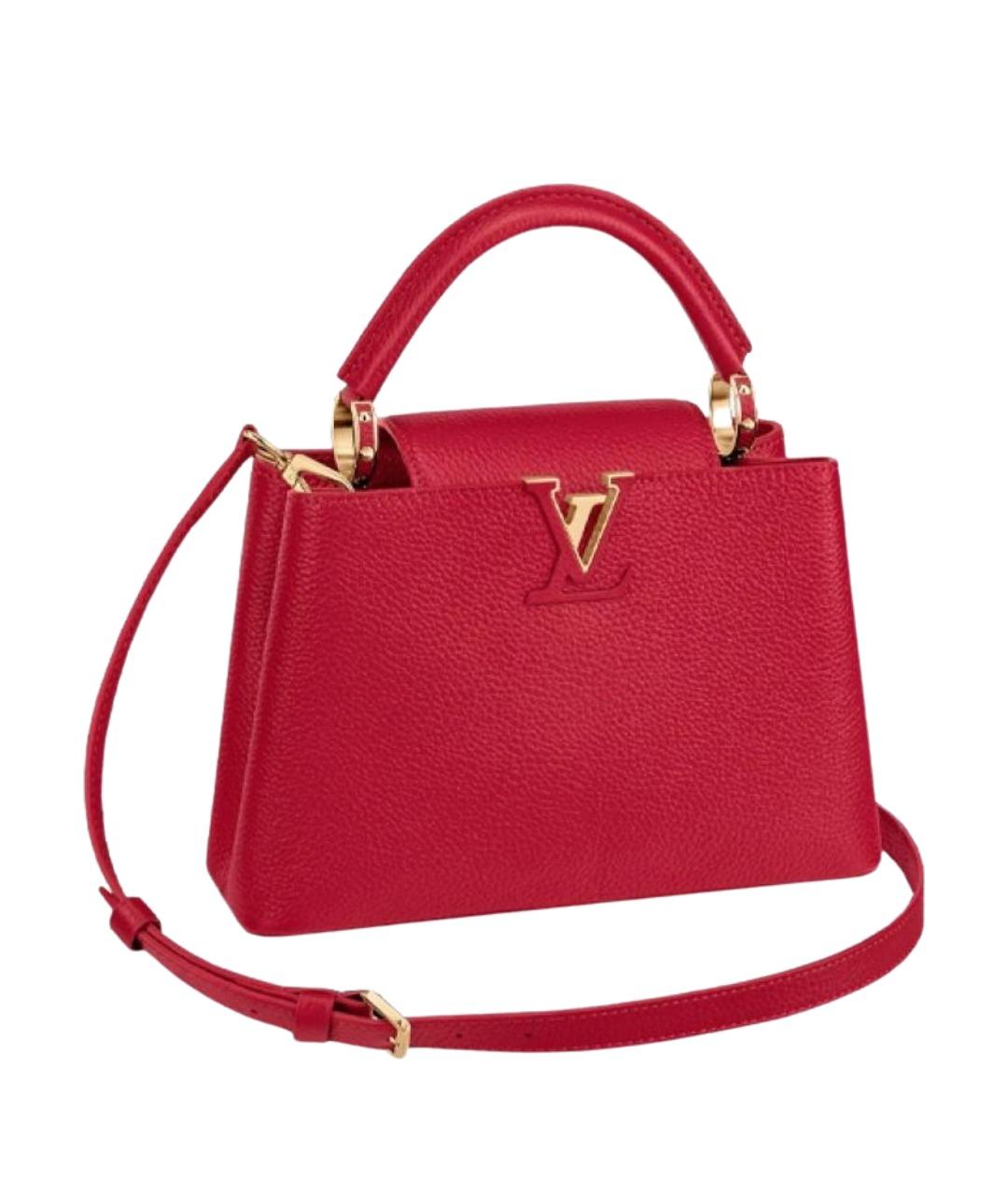 LOUIS VUITTON Красная кожаная сумка через плечо, фото 1