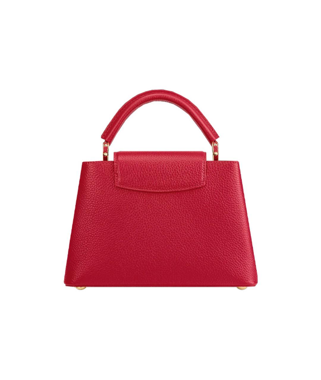 LOUIS VUITTON Красная кожаная сумка через плечо, фото 5