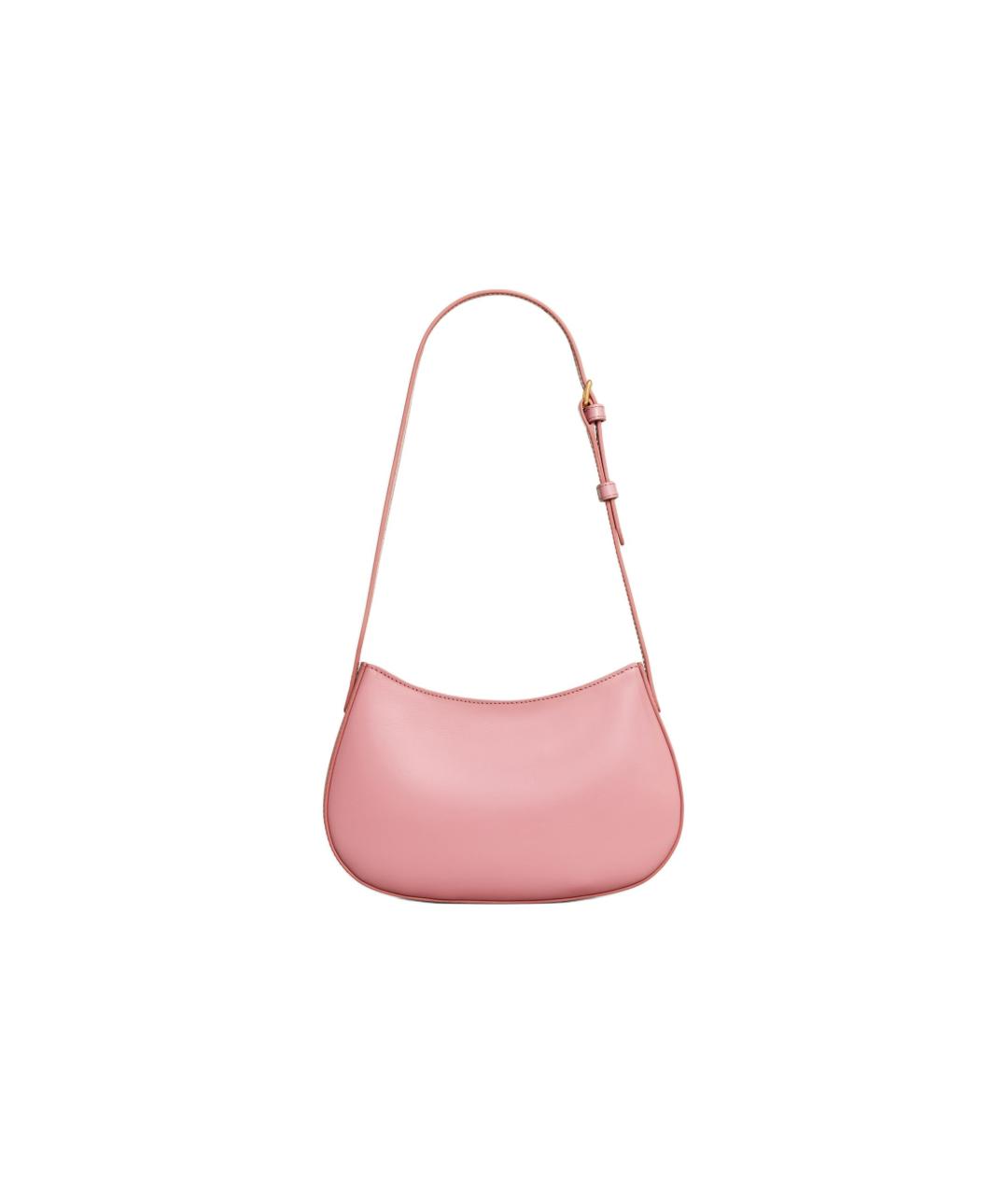 CELINE Розовая кожаная сумка через плечо, фото 3