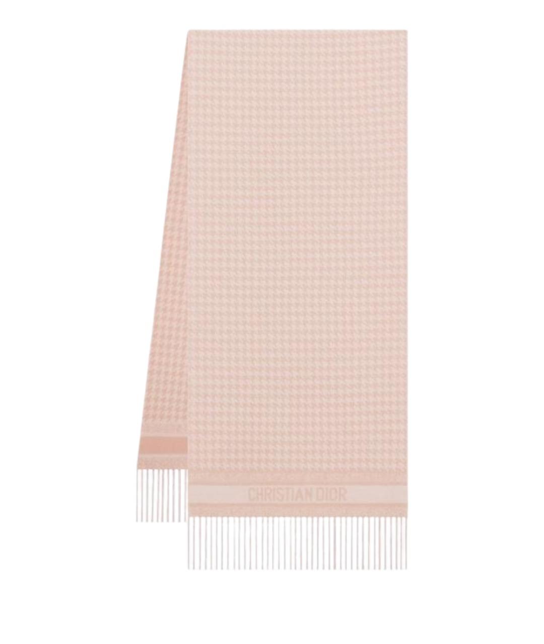 CHRISTIAN DIOR Розовый шарф, фото 1