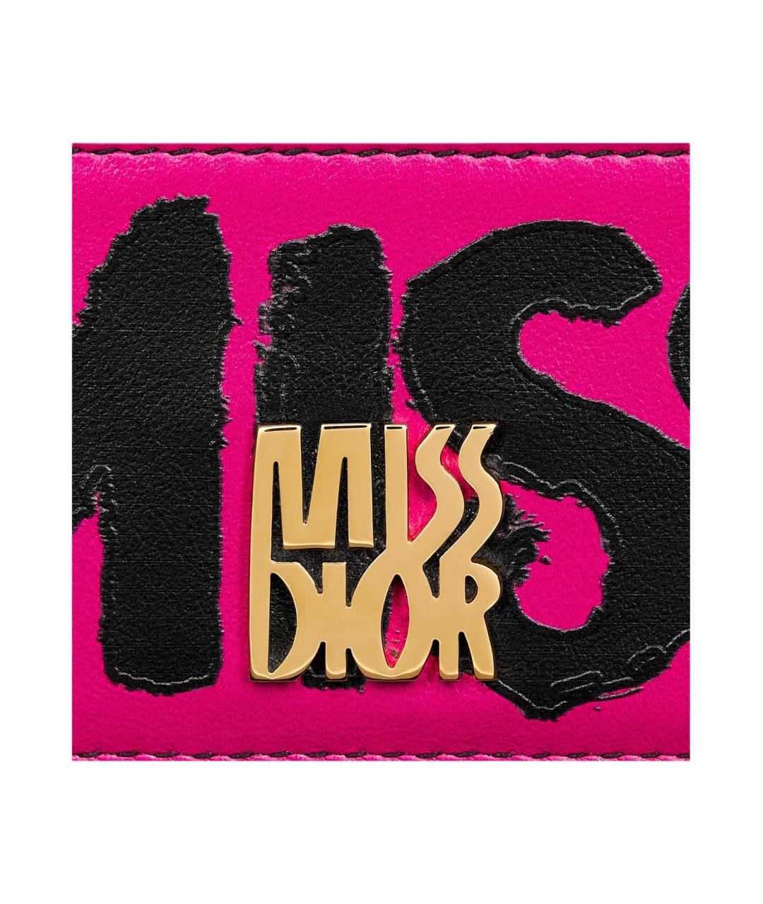 CHRISTIAN DIOR Розовый кожаный кардхолдер, фото 3