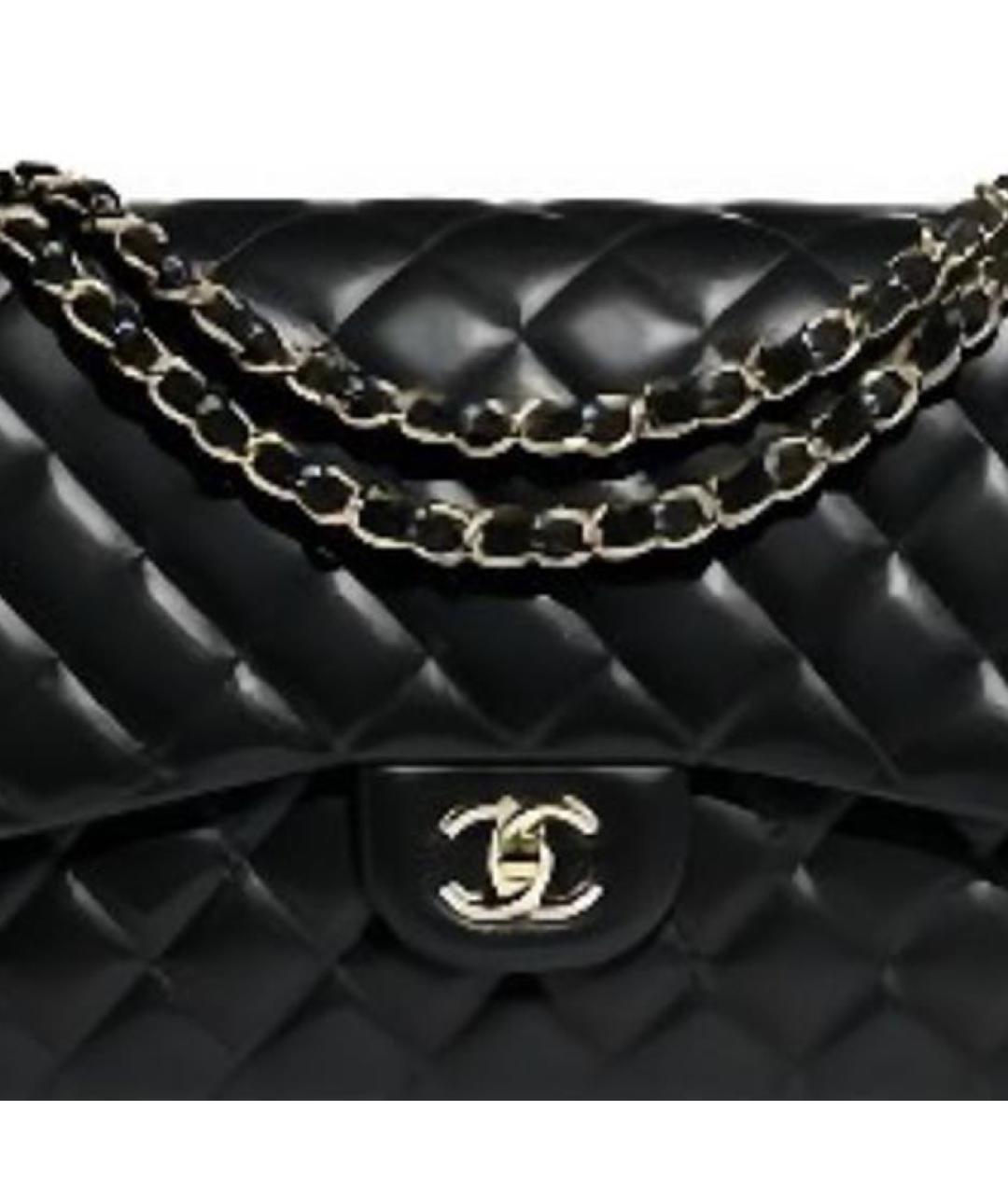 CHANEL Черная кожаная сумка через плечо, фото 2