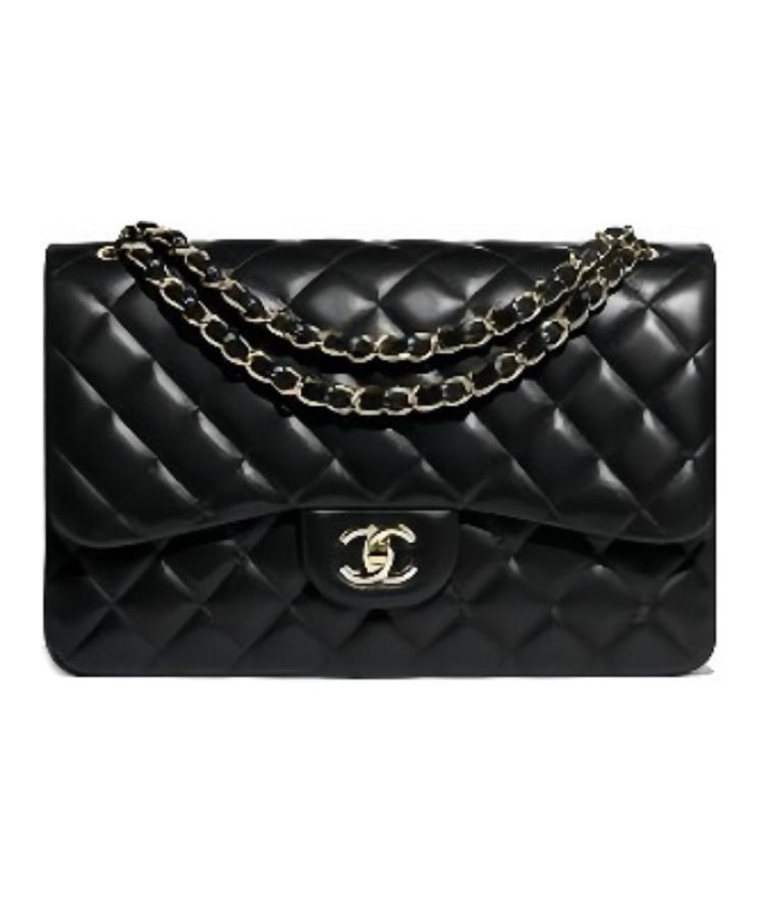 CHANEL Черная кожаная сумка через плечо, фото 1
