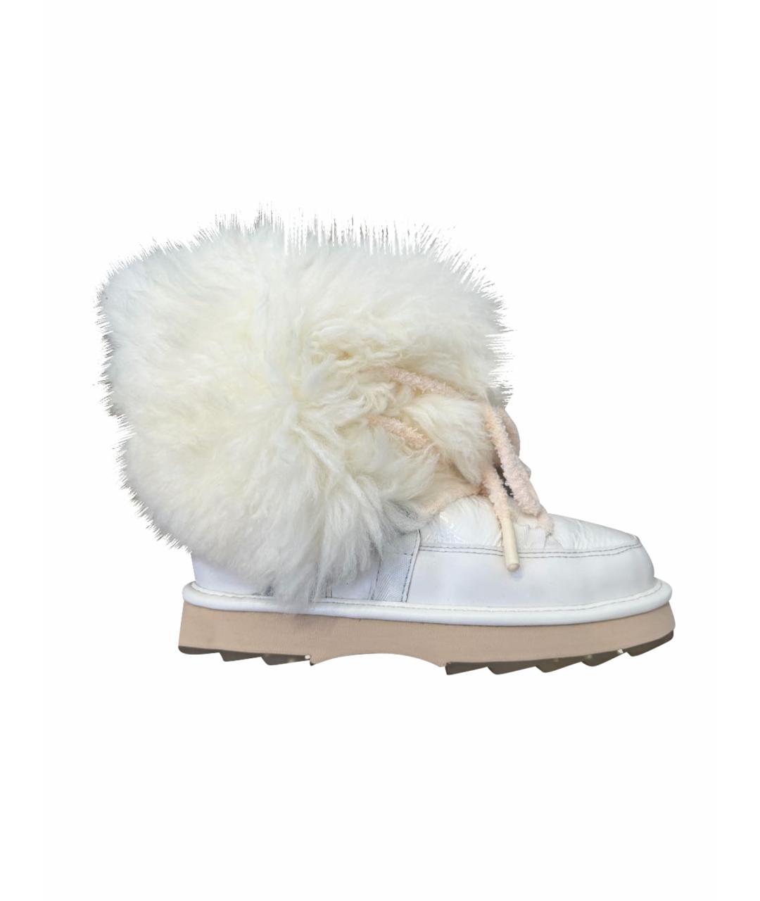 EMU Белые кожаные полусапоги, фото 1