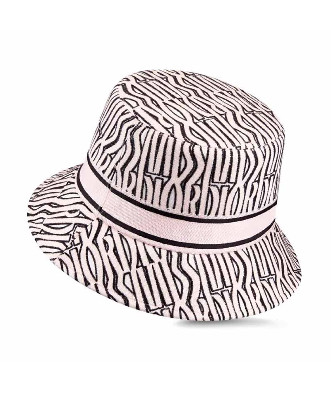CHRISTIAN DIOR Розовая хлопковая панама, фото 3