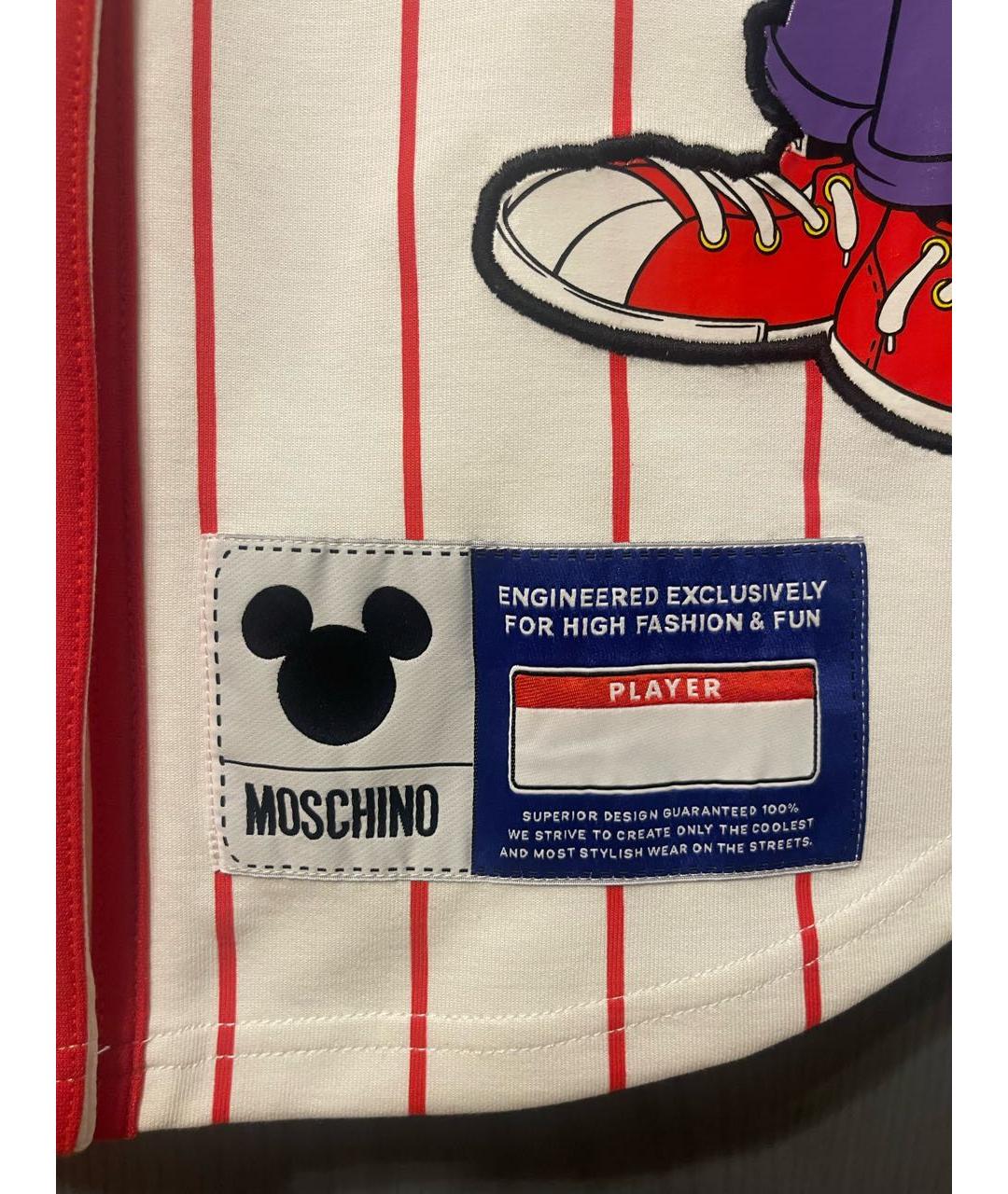 MOSCHINO Белая хлопковая рубашка, фото 4