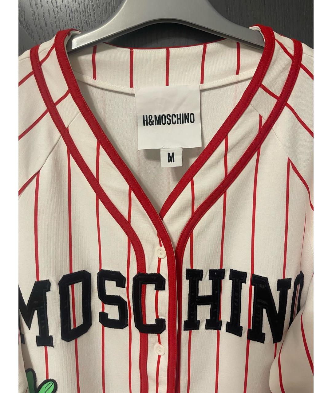 MOSCHINO Белая хлопковая рубашка, фото 3