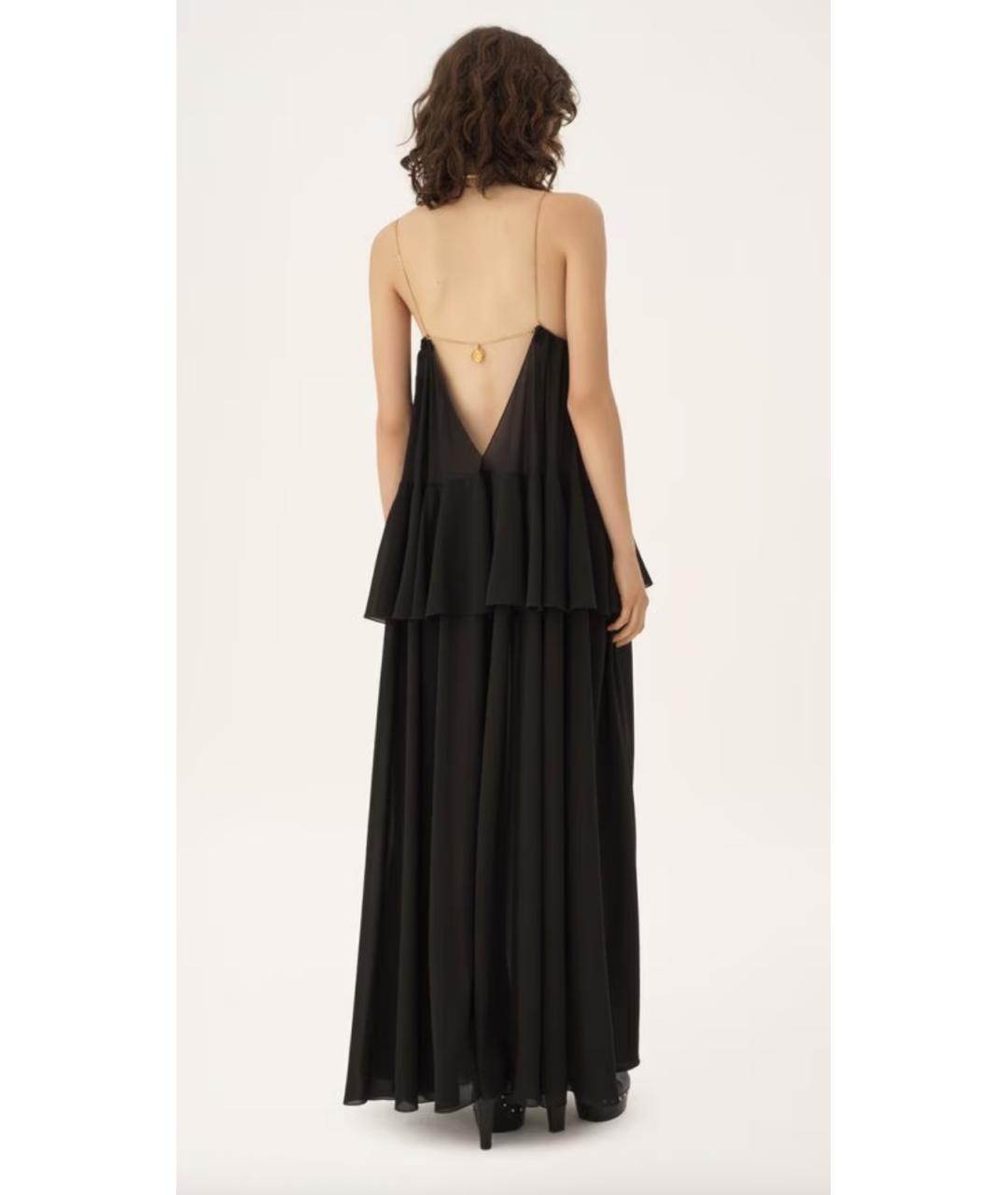 CHLOE Черное шелковое платье, фото 3