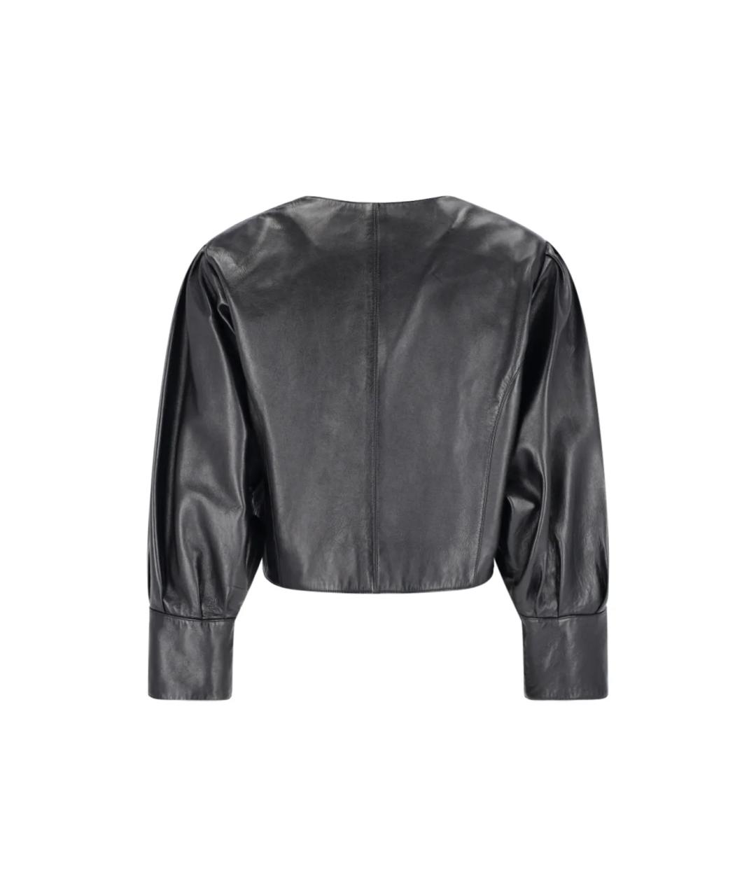 CHLOE Черная кожаная куртка, фото 2