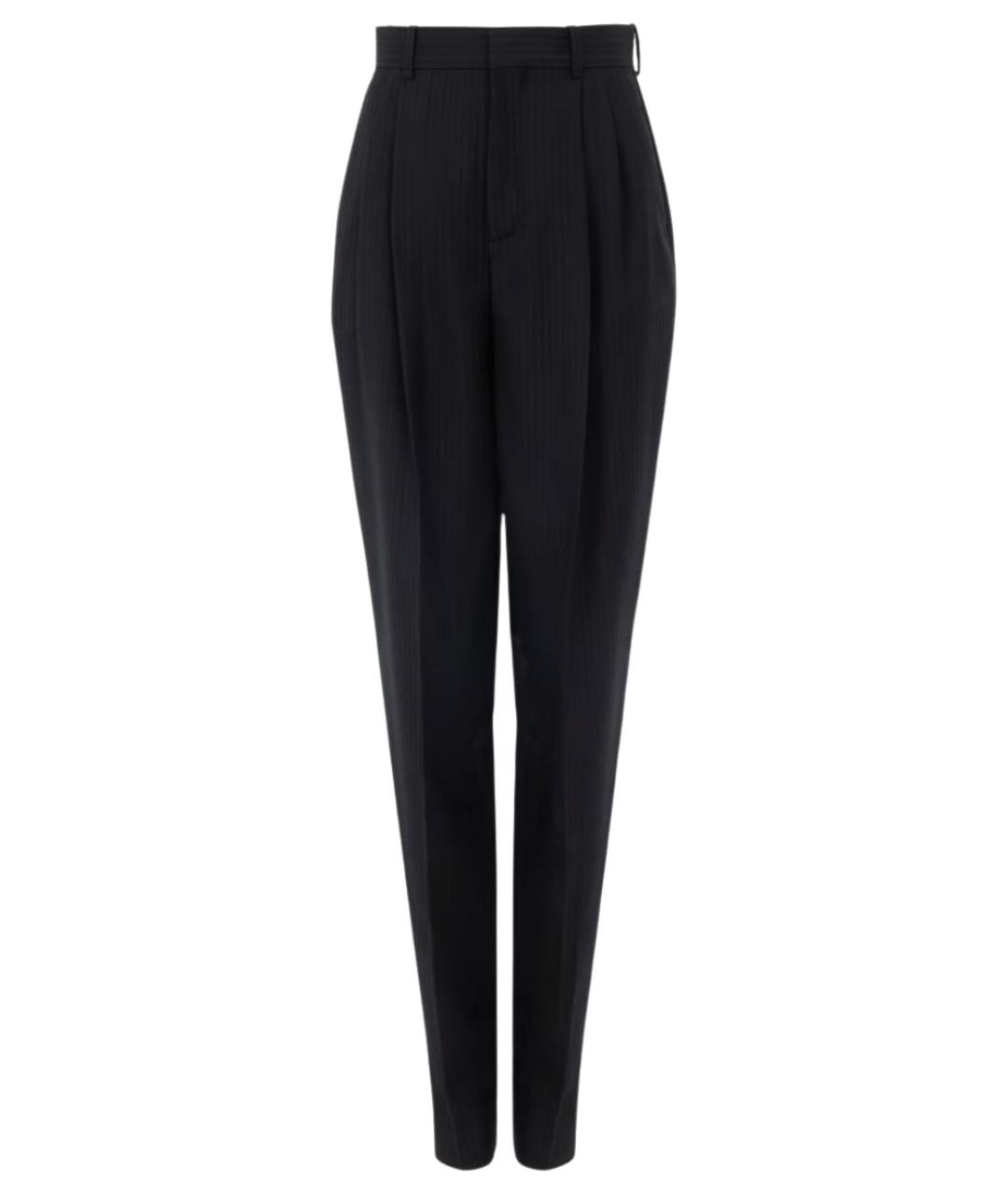 CHLOE Черные шерстяные прямые брюки, фото 1