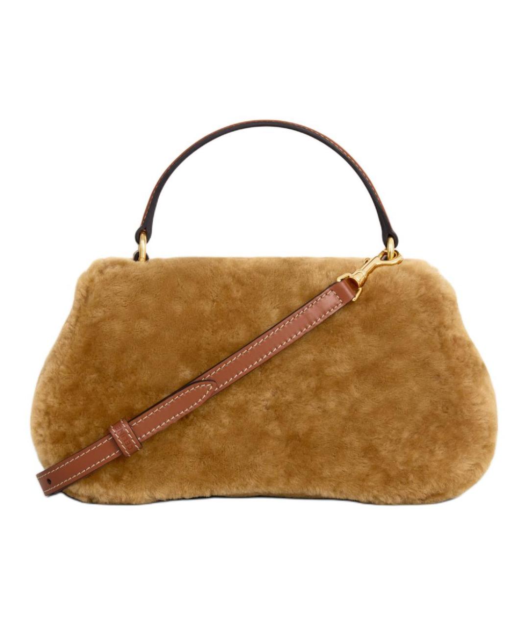 CELINE Коричневая сумка через плечо, фото 3