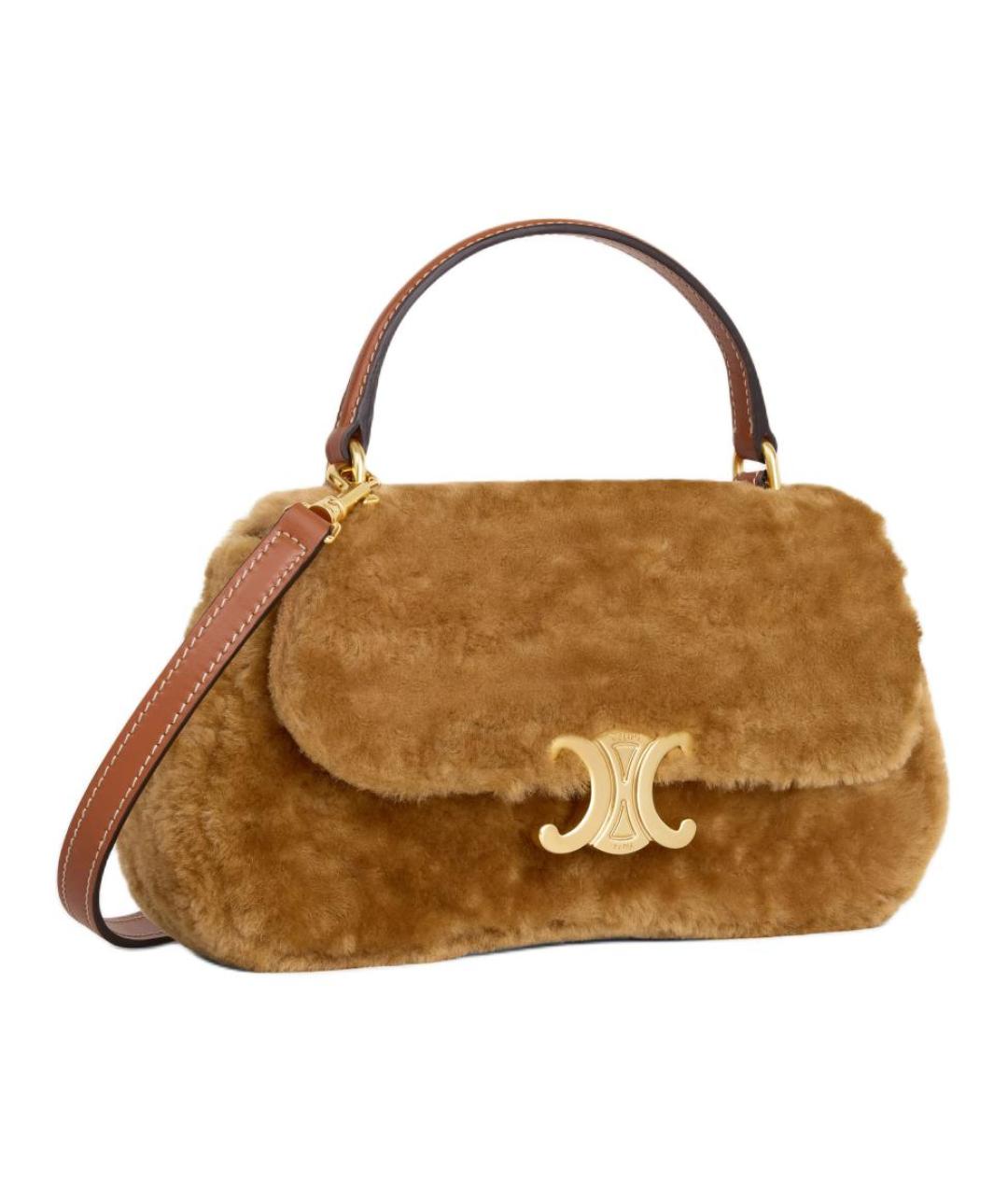 CELINE Коричневая сумка через плечо, фото 2