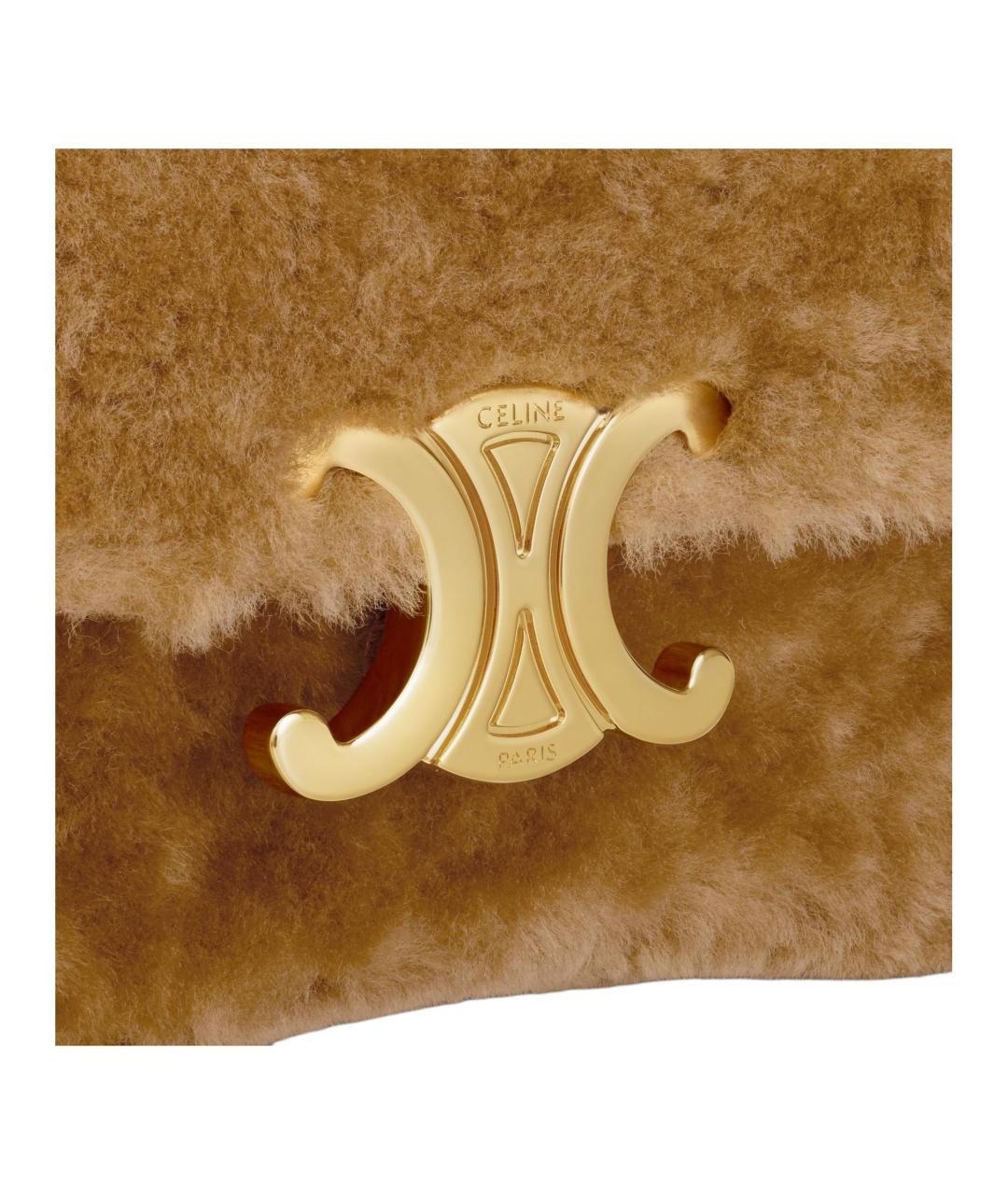 CELINE Коричневая сумка через плечо, фото 4