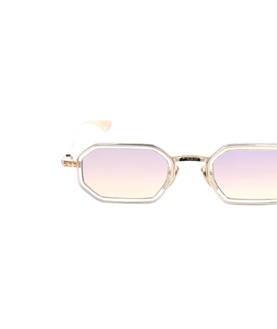 CHROME HEARTS Золотые металлические солнцезащитные очки, фото 3